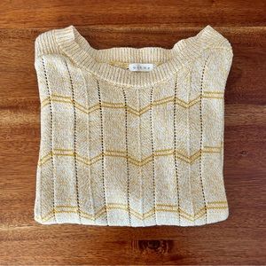 Bohme Short-Sleeved Pointelle Sweater